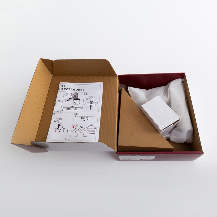 Смеситель для раковины с донным клапаном CEZARES RELAX-LS2-BORO