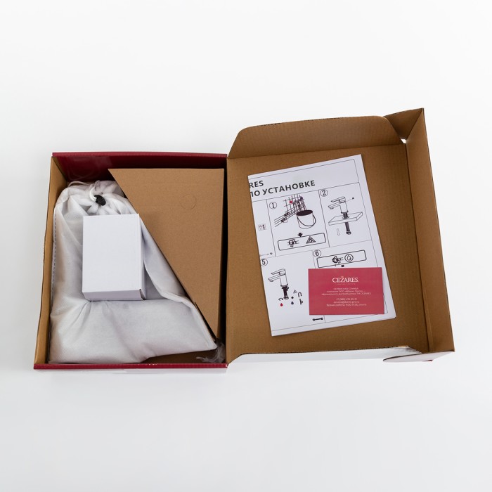 Смеситель для раковины с донным клапаном CEZARES RELAX-LS2-IN