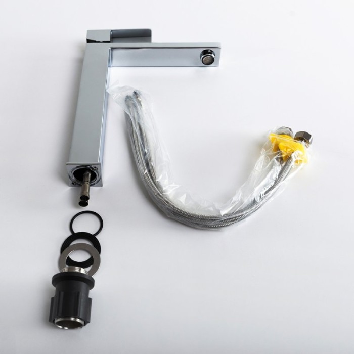 Смеситель для накладной раковины без донного клапана CEZARES SLIDER-LC-01-W0