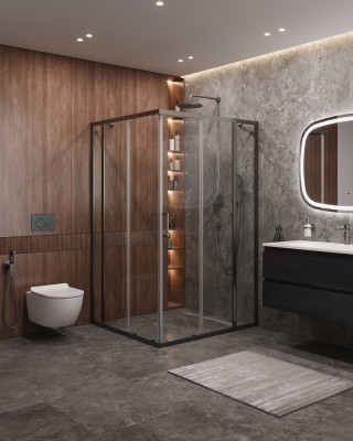 Душевой уголок CEZARES MOLVENO-AH-22-130/120-C-GM-IV