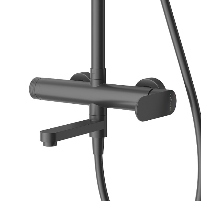 Душевая стойка со смесителем и изливом CEZARES STYLUS-CVD-NOP