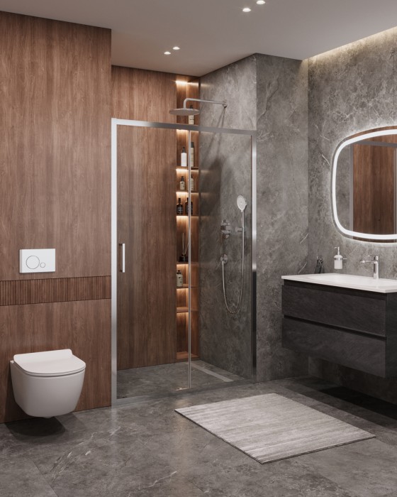 Душевая дверь CEZARES MOLVENO-BF-1-110-C-Cr-IV