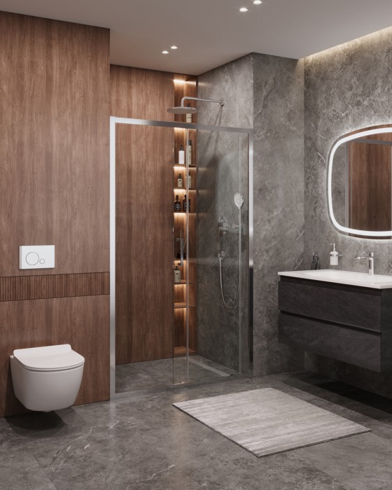 Душевая дверь CEZARES MOLVENO-BF-1-110-C-Cr-IV