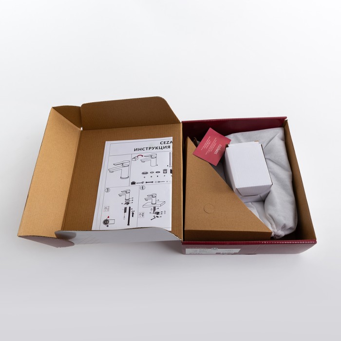 Смеситель для раковины с донным клапаном CEZARES SLIDER-LS-GM