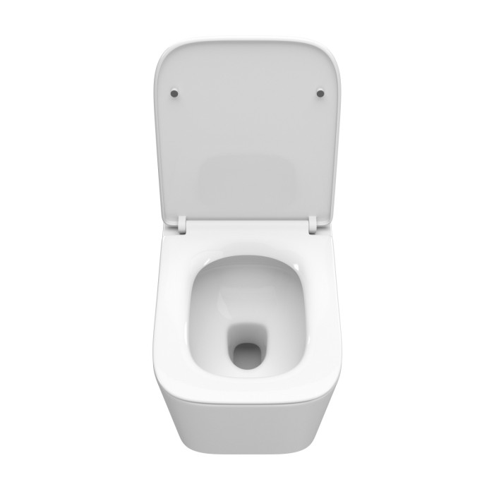 Унитаз подвесной безободковый с сиденьем и смывом TORNADO BelBagno DUE-TOR BB5171CH-TOR/SC