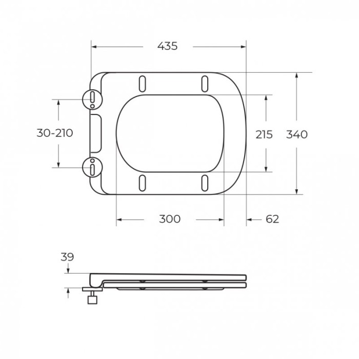 Унитаз подвесной безободковый с сиденьем и смывом TORNADO BelBagno DUE-TOR BB5171CH-TOR/SC