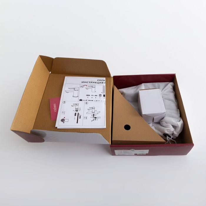 Смеситель для раковины с донным клапаном CEZARES SLIDER-LS-NOP