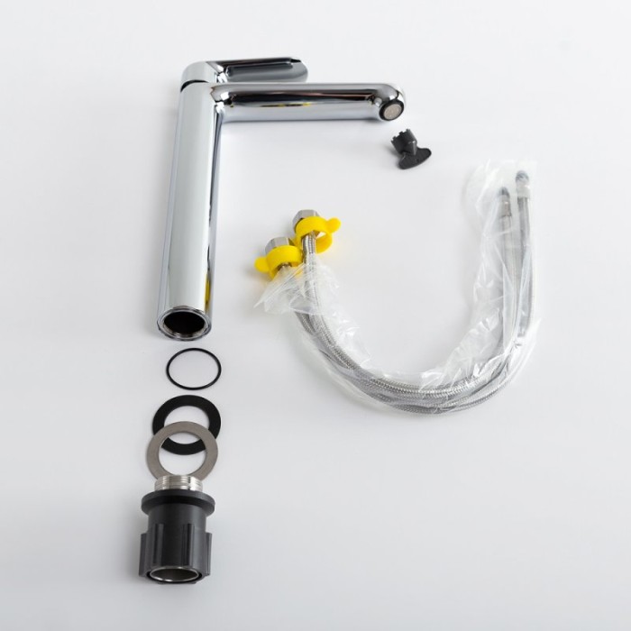 Смеситель для накладной раковины без донного клапана CEZARES STYLUS-LC-01-W0