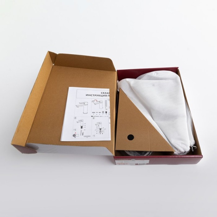 Смеситель для накладной раковины без донного клапана CEZARES STYLUS-LC-NOP-W0