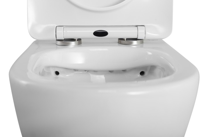 Унитаз подвесной безободковый с сиденьем BelBagno UNO 2.0 BB7306CHR/SC