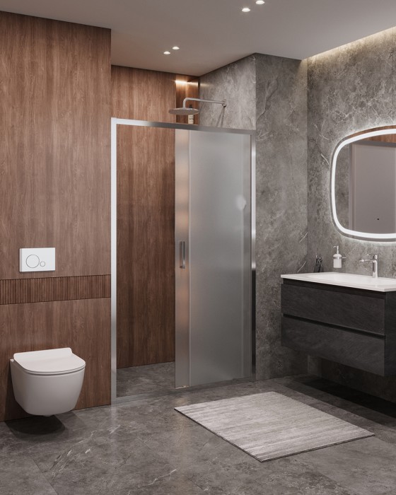 Душевая дверь CEZARES MOLVENO-BF-1-130-P-Cr