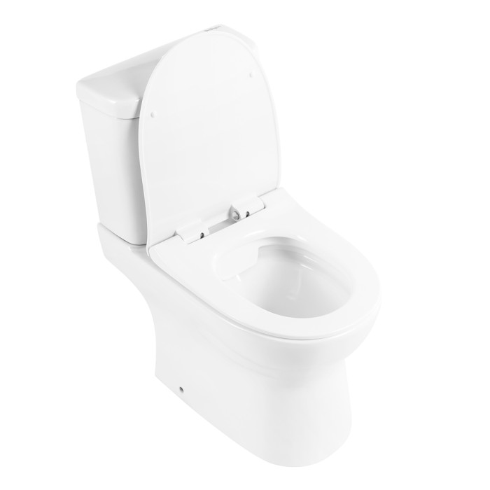 Унитаз-компакт безободковый с сиденьем BelBagno STEAM BB130CPR/SC