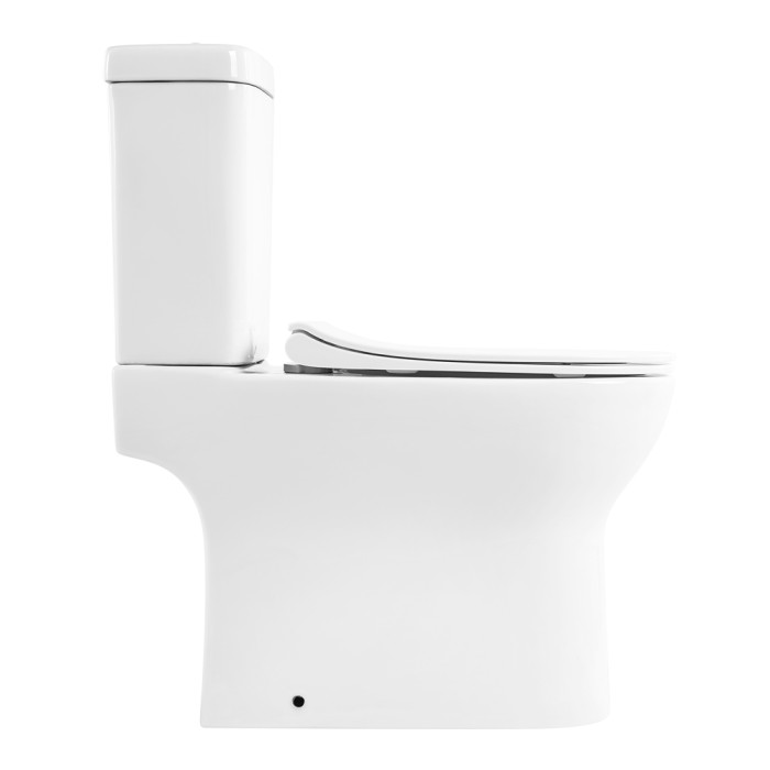 Унитаз-компакт безободковый с сиденьем BelBagno STEAM BB130CPR/SC