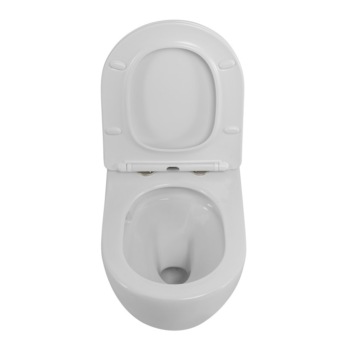 Унитаз подвесной безободковый с сиденьем CEZARES STREAM CZR-2426-TH-TOR/SC