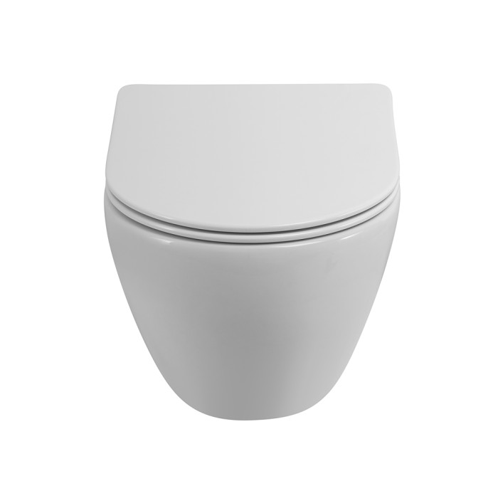 Унитаз подвесной безободковый с сиденьем CEZARES STREAM CZR-2426-TH-TOR/SC