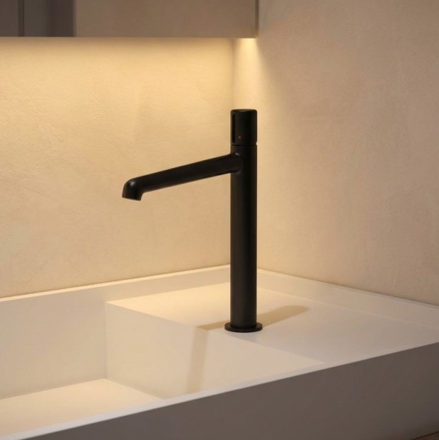 Смеситель для накладных раковин BelBagno UNO UNO-LMC-NERO-W0