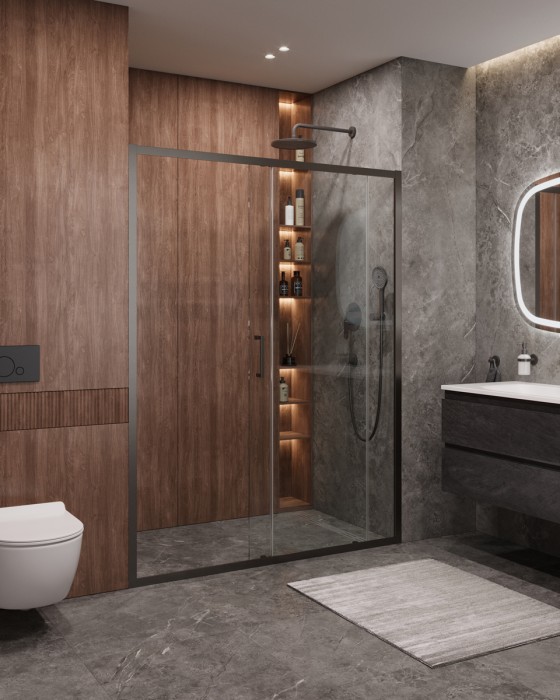 Душевая дверь CEZARES MOLVENO-BF-1-160-C-GM-IV