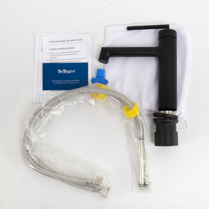 Смеситель для раковины BelBagno ACQUA ACQUA-LVM-NERO