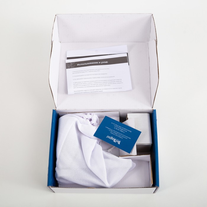 Смеситель для раковины без донного клапана BelBagno ALBANO-LVM-CRM-W0