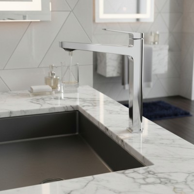 Смеситель для накладной раковины без донного клапана BelBagno ARDENTE-LMC-CRM-W0