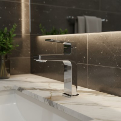 Смеситель для раковины без донного клапана BelBagno ARDENTE-LVM-CRM-W0