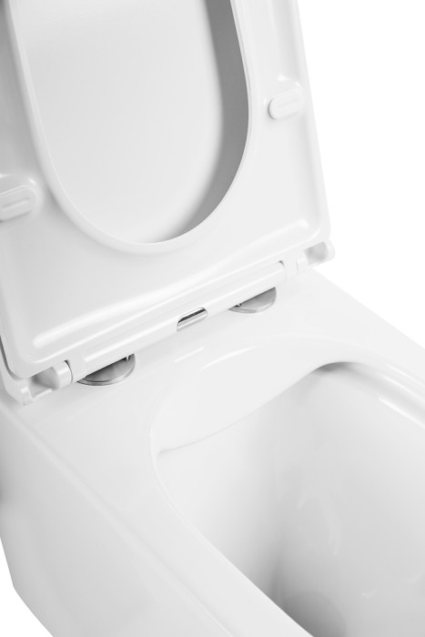 Унитаз подвесной безободковый с сиденьем BelBagno ARDENTE-R BB520CHR/SC