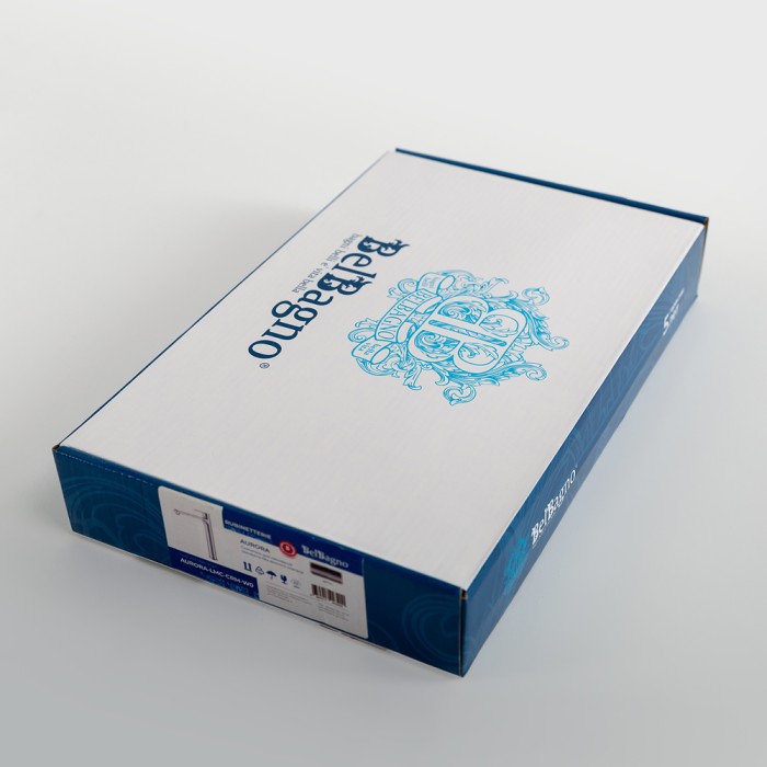 Смеситель для накладной раковины без донного клапана BelBagno AURORA-LMC-CRM-W0