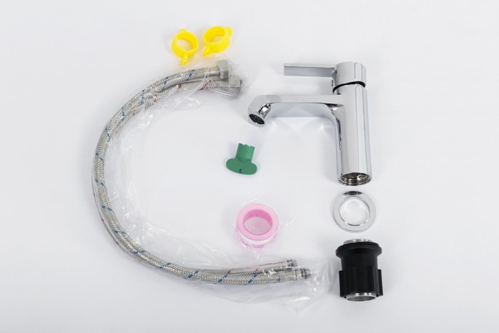 Смеситель для раковины без донного клапана BelBagno AURORA-LVM-CRM-W0