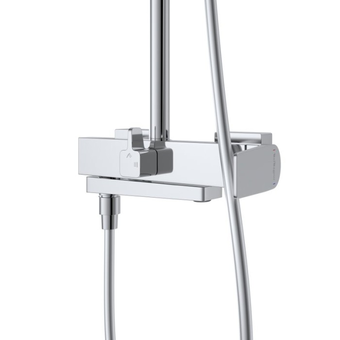 Душевая стойка со смесителем и изливом BelBagno ARDENTE-VSCM-CRM