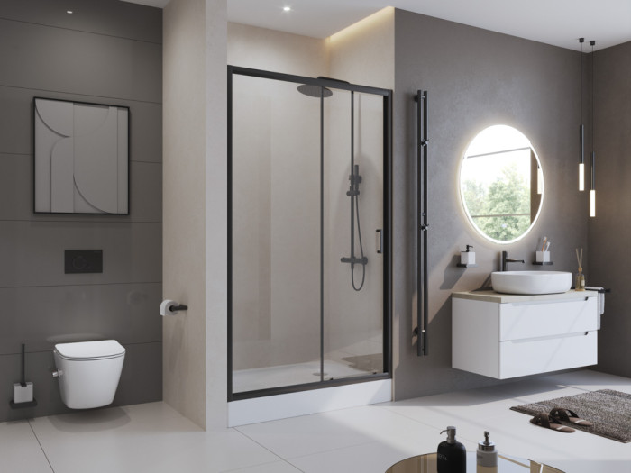 Душевая дверь BelBagno UNO-195-BF-1-140-C-NERO