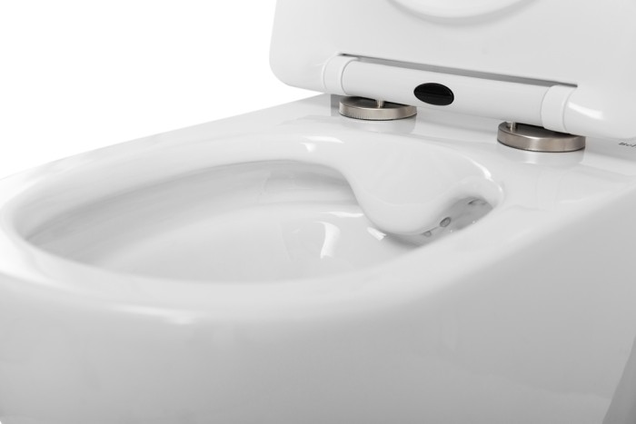 Унитаз подвесной безободковый с сиденьем BelBagno UNO 2.1 BB7006CHR/SC