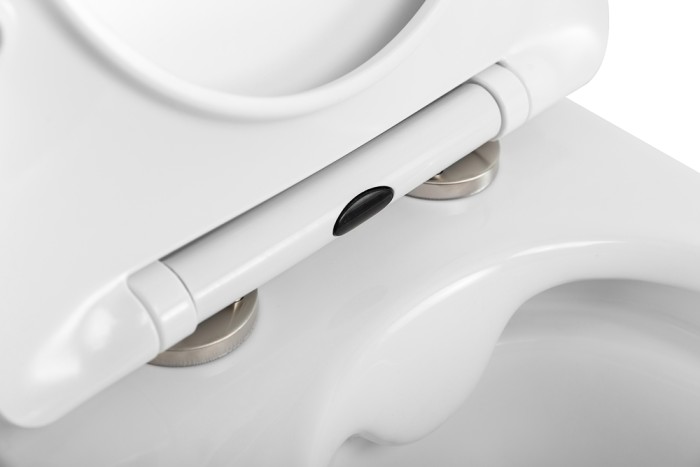 Унитаз подвесной безободковый с сиденьем BelBagno UNO 2.1 BB7006CHR/SC