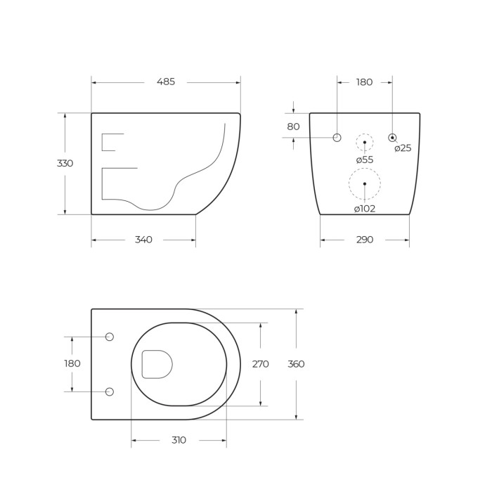 Унитаз подвесной безободковый с сиденьем BelBagno UNO 2.1 BB7006CHR/SC