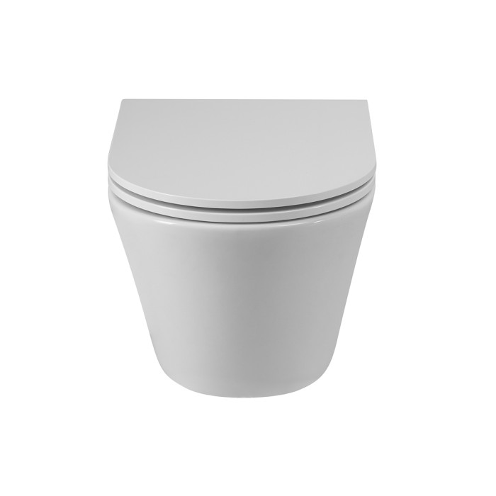 Унитаз подвесной безободковый с сиденьем CEZARES LINER CZR-3808-53-TH-TOR/SC