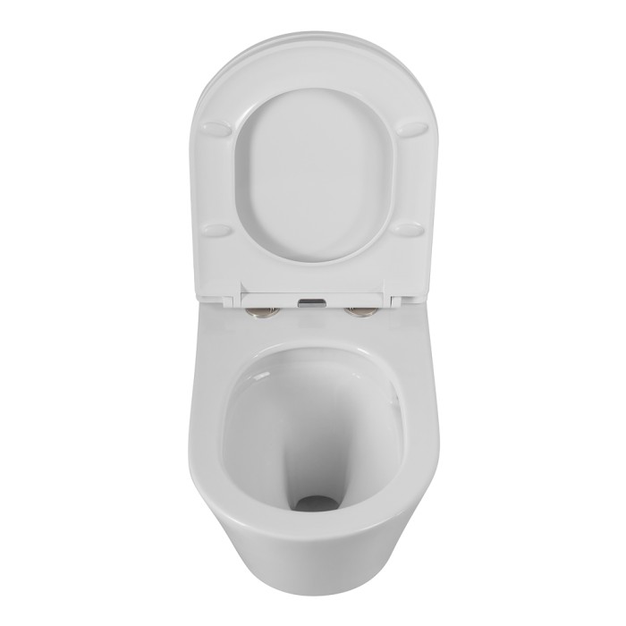 Унитаз подвесной безободковый с сиденьем CEZARES LINER CZR-3808-53-TH-TOR/SC