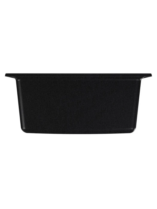 Мойка для кухни каменная 47х51 см, черная, врезная, с сифоном FS-Venezia-4751-Nero