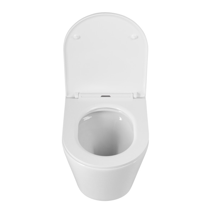 Унитаз подвесной безободковый с сиденьем CEZARES LINER CZR-38083-49-TH-TOR/SC