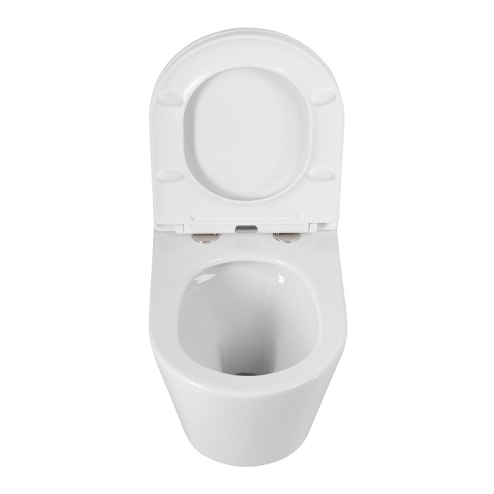 Унитаз подвесной безободковый с сиденьем CEZARES LINER CZR-38083-49-TH-TOR/SC