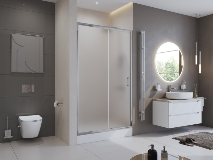 Душевая дверь BelBagno UNO-195-BF-1-155-P-Cr