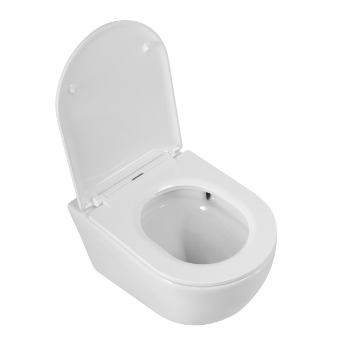 Унитаз подвесной безободковый с сиденьем CEZARES RELAX CZR-3806-53-TH-TOR/SC