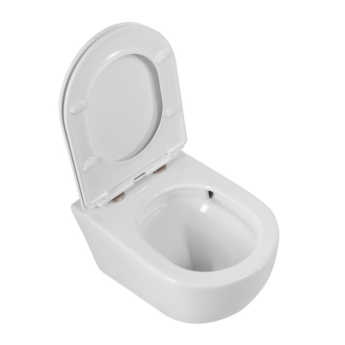 Унитаз подвесной безободковый с сиденьем CEZARES RELAX CZR-3806-53-TH-TOR/SC