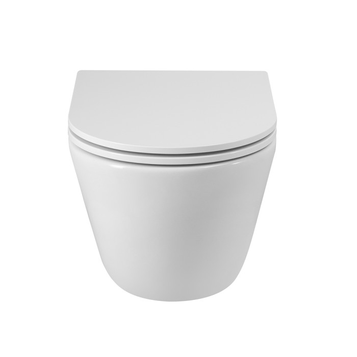 Унитаз подвесной безободковый с сиденьем CEZARES RELAX CZR-3806-53-TH-TOR/SC