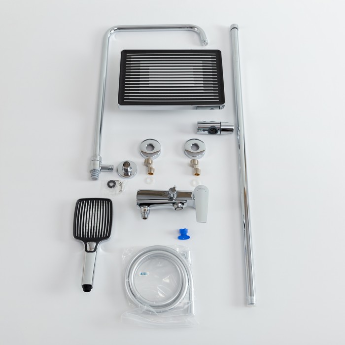 Душевая стойка со смесителем и изливом CEZARES LINER-CVD-01