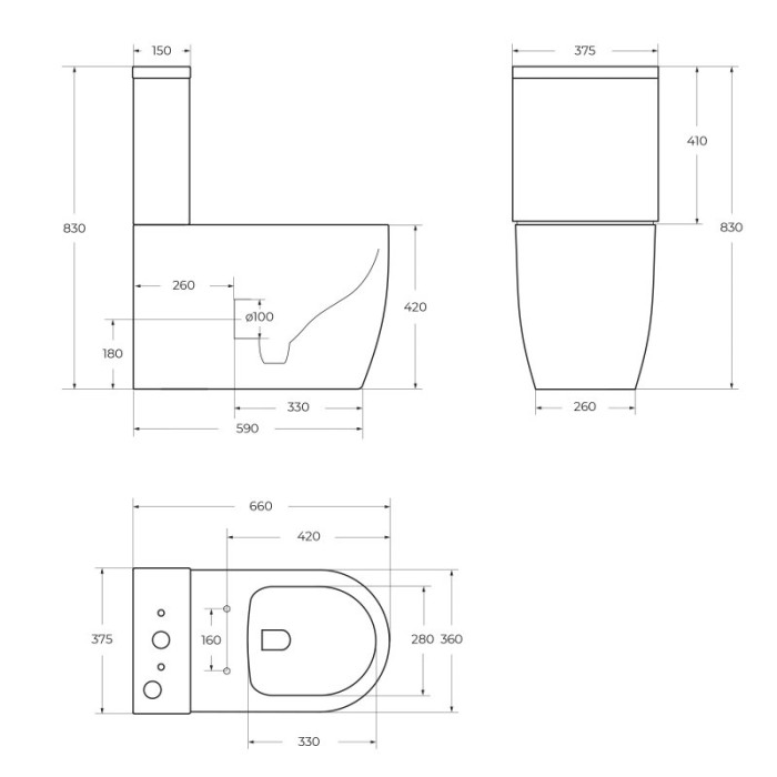 Унитаз-компакт безободковый BelBagno MARINO BB105CPR