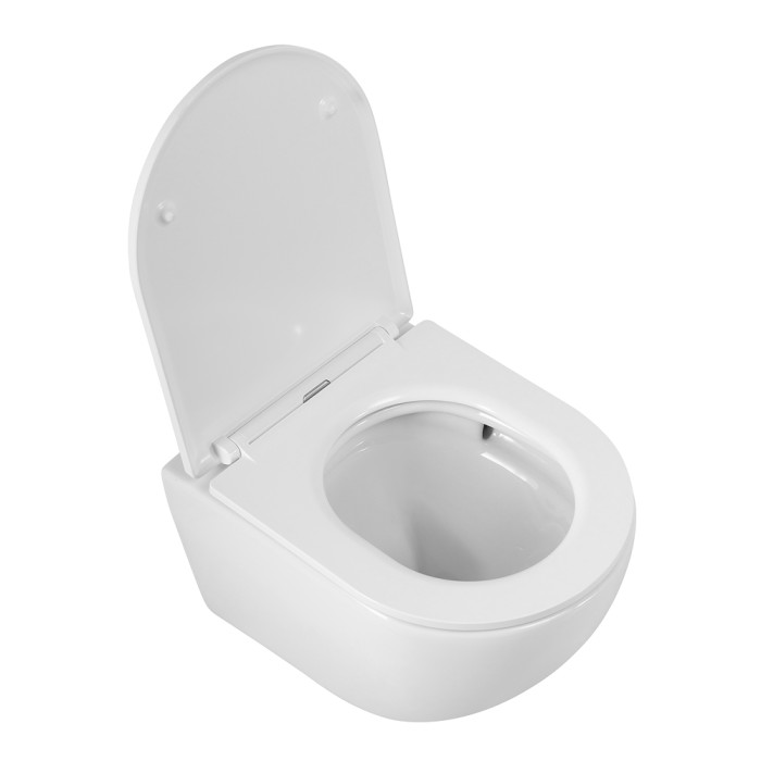 Унитаз подвесной безободковый с сиденьем CEZARES RELAX CZR-38088-49-TH-TOR/SC