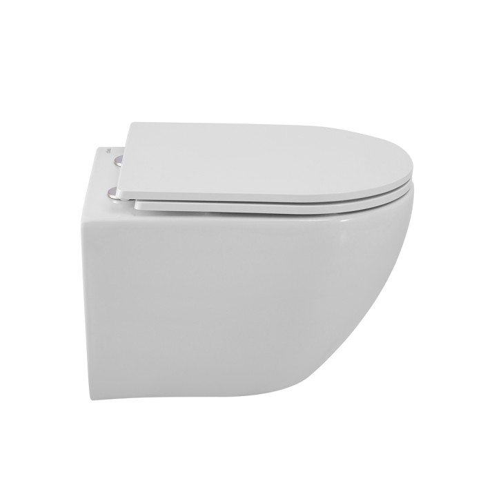 Унитаз подвесной безободковый с сиденьем CEZARES RELAX CZR-38088-49-TH-TOR/SC