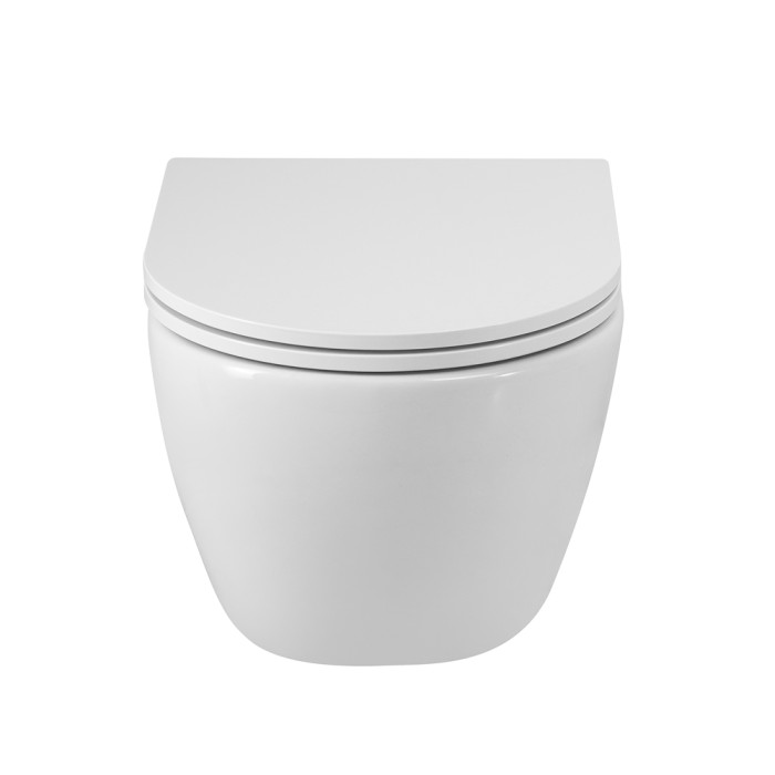 Унитаз подвесной безободковый с сиденьем CEZARES RELAX CZR-38088-49-TH-TOR/SC