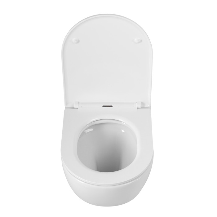 Унитаз подвесной безободковый с сиденьем CEZARES RELAX CZR-38088-49-TH-TOR/SC