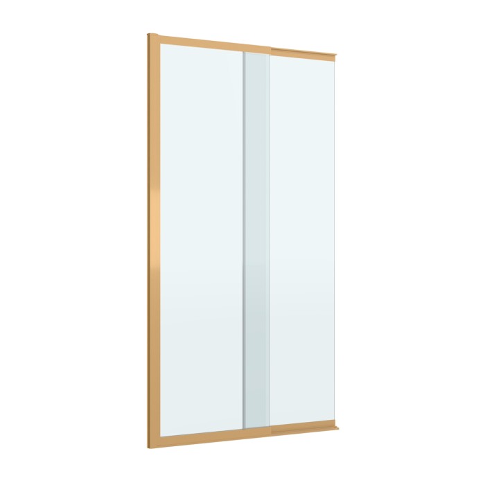 Душевая шторка на ванну с фиксированным креплением одной створки CEZARES SLIDER-FIX-VF-11-90/150-C-BORO