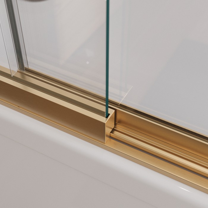 Душевая шторка на ванну с фиксированным креплением одной створки CEZARES SLIDER-FIX-VF-11-90/150-C-BORO